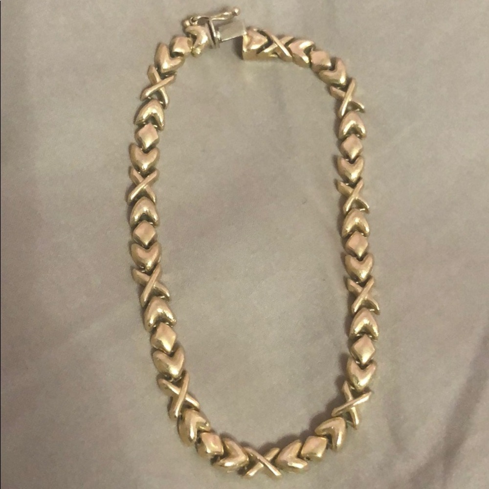 14k XO bracelet